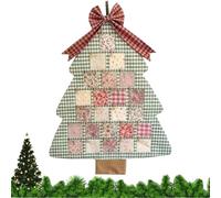 Calendario De Adviento De Navidad 2025-45x2 5cm Reutilizable 24 Días Decoración Navideña De Tela - Calendario De Adviento De Árbol De Navidad Con | Para Mujeres Niñas Familia