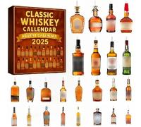 Calendario de Adviento del Whisky 2025: 24 días únicos, 24 exquisitos colgantes de whisky, con un bonito embalaje, perfectos para la cuenta atrás hasta Navidad B