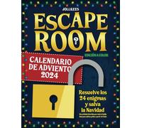 Calendario de Adviento Escape Room 2024: Resuelve los 24 enigmas y salva la Navidad. Una actividad divertida para toda la familia. Ideal para adultos y niños a partir de 8 años (edición a color)