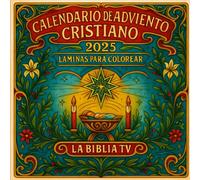 Calendario de Adviento para Colorear: Camino hacia la Navidad: Más de 60 ilustraciones cristianas para meditar, orar y celebrar el nacimiento de Jesús ... de arte lineal inspirado en la fe cristiana