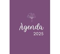 Calendario de agenda 2025 anual, mensual y semanal, Enero a Diciembre. Agenda, diario y planificador de tapa dura. Tamaño 8,5 x 11 pulgadas.
