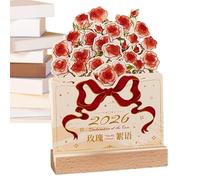 Calendario De Escritorio 2026 | Planificador Mensual Rosa De 21x14,4x3,3 Cm | Decoración De Cubierta De Calendario 2026 | Para Agenda Planificación De Citas Año Nuevo Oficina Escuela Dormitorio Aparta