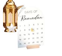 Calendario decorativo per conto alla rovescia, decorazione per l'avvento a mobile, in acrilico e legno, decorazione per il conto alla rovescia, per casa, ufficio, camera da