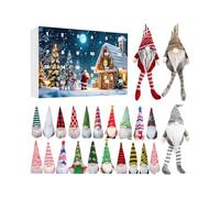 Calendario Degli Gnomi Di Natale - Simpatico Regalo Natalizio Con Gnomi In Peluche | Calendario Portatile Per Il Conto Alla Rovescia Di 24 Giorni Bambole Nane Accento Per Centrotavola Da Tavolo Per Fe