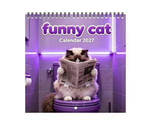 Calendario Dei Gatti 2027 Planner Mensile Per Pianificare, Programmare E