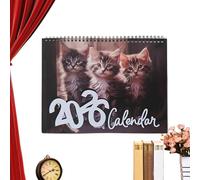 Calendario dei gatti , pianificatore da parete Cat Calendario annuale, 8x11inch Organizzatore da scrivania decorazione per il tramonto