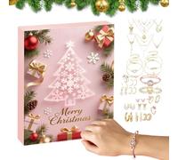 Calendario Dei Gioielli | Scatola Di Conto Alla Rovescia Per Il Natale Con 24 Scomparti - Collana Orecchini Regalo Giovane Donna Collega Festa Matrimonio Mamma