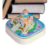 Calendario Del 2026 - Decorazione Per La Casa Castello Fiabesco 3D,Calendario Con Note Adesive Strappabili | per Vacanze Compleanni Inaugurazione Casa Genitori Ufficio Amici Bambini Colleghi