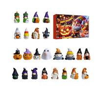 Calendario del conto alla rovescia di Halloween - 24 pezzi Calendario di conto alla rovescia di Halloween gnome |a pendente gnoma da collezione | Bambola di peluche di Gn0me per