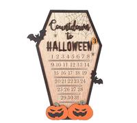 Calendario del conto alla rovescia di Halloween blocchi decorativi spettrali che contano i giorni fino alla festa di Halloween