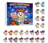 Calendario del conto alla rovescia di Halloween con ciondolo fantasma N5L1