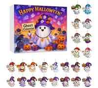 Calendario del conto alla rovescia di Halloween con ciondolo fantasma N5L1