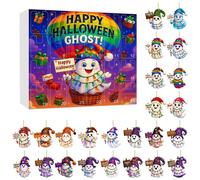 Calendario del conto alla rovescia di Halloween con ciondolo fantasma N5L1