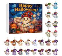 Calendario del conto alla rovescia di Halloween con ciondolo fantasma N5L1