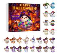 Calendario del conto alla rovescia di Halloween con ciondolo fantasma N5L1