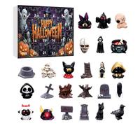 Calendario del conto alla rovescia di Halloween | Resin Halloween Avvento Calendario | Conto alla rovescia di figurina horror 24 giorni Calendar | Box regalo di H-alloween Advent con ciondolo 3D
