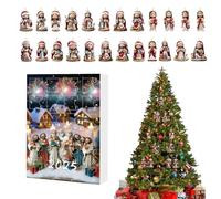 Calendario Del Conto Alla Rovescia Di Natale 2025 - 24 Ciondoli In Acrilico Raffiguranti Gesù | Statuine Religiose 'Avvento Per La Natività | Decorazioni Da Collezione Per Bambini, Adolescenti, Ad
