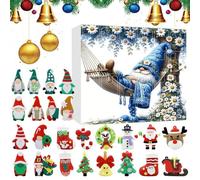 Calendario del conto alla rovescia di Natale 3D | Ornamento per le vacanze a 24 giorni Conto alla rovescia per le decorazioni degli alberi di Natale | Pendenti sospesi festosi per la scuola di casa gi