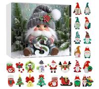 Calendario del conto alla rovescia di Natale 3D | Ornamento per le vacanze a 24 giorni Conto alla rovescia per le decorazioni degli alberi di Natale | Pendenti sospesi festosi per la scuola di casa gi