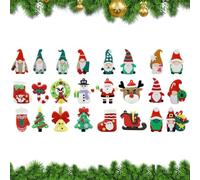 Calendario del conto alla rovescia di Natale 3D | Ornamento per le vacanze a 24 giorni Conto alla rovescia per le decorazioni degli alberi di Natale | Pendenti sospesi festosi per la scuola di casa gi