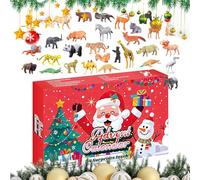 Calendario Del Conto Alla Rovescia Di Natale - Calendario Avvento A 32 -Pieche 2025 | Conto Alla Rovescia Di 24 Giorni Di Natale | Giocattoli Sensoriali Per Ragazzi Ragazze | Figurine Di Animali Reali