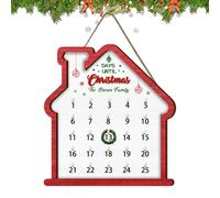 Calendario del conto alla rovescia di Natale di Nuyhadd, decorazione vivente di cartello in legno, conto alla rovescia di 25 giorni fino a quando i muri di Natale sono stati | Per la scuola
