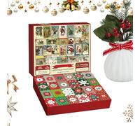 Calendario Del Conto Alla Rovescia Di Natale - Gioco Di Enigmi Della Famiglia, 11.02x9.84x1.97 Pollici, Puzzle Di Jigsaw 24 Giorni | Per Uomini Donne Ragazzi Ragazze Giovani Adolescenti Marito Marito