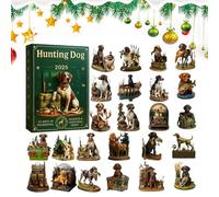 Calendario Del Conto Alla Rovescia Natale 2025-24 Giorni Decorazione Casa Con Levriero, Disegni Canini Accattivanti, Ideale Per Adulti, Adatto A Scrivania, Ingresso E Spazi Abitativi