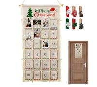 Calendario Del Conto Alla Rovescia Per Il Natale | Pannello Per L'Esposizione Di Fotografie | Pannello Fotografico 24 Giorni Con Immagini - Per Parete Casa Festa Memoria Decorazione Ricordo