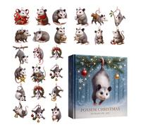 Calendario del conto alla rovescia per Natale 2025 - Calendario 'Avvento | Dee Christmas Acrilico 2D Flat | Natale D-E Acrilico 2D | Calendari D-E Des 24 D
