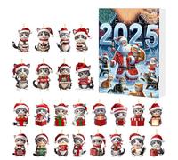 Calendario Del Conto Alla Rovescia Per Natale - Pendente Decorativo Con In Materiale Acrilico 2D | 24 Giorni Di Calendario Conto Alla Rovescia Per Dicembre,Per Inverno Capodanno Vacanze Zaino Borsa Re