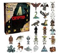 Calendario Del Conto Indietro,Collezionabile In Acrilico 2D | Set Di Creature Mitiche Per 24 Giorni,Per Bambini Ragazze Adulti Uomini Donne Famiglia Natale Halloween Compleanno Feste