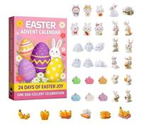 Calendario del conto Indietro di Pasqua con | Souvenir da collezione primaverile, coniglio animale per il conto Indietro, per adulti, ragazzi, scrivania, soggiorno, mensola