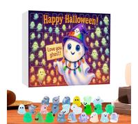 Calendario del Conto Indietro Halloween Fantasma,Fosforescenti Fantasma Per Contatore Alla Ritorno,Decorazione Casa Incantata per Donne Uomini Bambini | per Famiglie Bambini