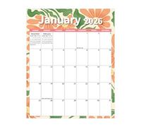 Calendario del frigo magnetico - 14.49x11,5 pollici calendario murale mensile | Punch in Calendar 2026, per scolastica in classe Dormitory Office Dormitory
