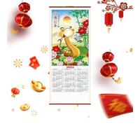 Calendario Del Serpente 2025 - Arte Pendente Zodiaco Cinese, Decorazione Del Nuovo Anno Per La Casa | Planner Mensile Per L'Anno Del Serpente, Calendario Di Animali Zodiaco, Capodanno