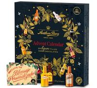 Calendario dell’Avvento Anthon Berg 2025 · Formato Libro Gourmet 375 g con 24 Mini Bottigliette di Cioccolato Fondente Ripiene · Biglietto Personalizzato Incluso Cia&Co · Regalo Natalizio Elegante e R