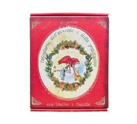 Calendario dell’avvento e della gratitudine con Vischio e Lucetta. Misura del cofanetto illustrato 16 x 21 cm Da utilizzare in famiglia, a scuola o con gruppi di bambini. Età consigliata 3-12 anni