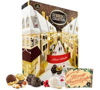Calendario dell’Avvento Ferrero Collection 2025 · 24 Cioccolatini Gourmet Rocher, Rondnoir e Raffaello · Formato Libro 271 g · Cartolina Personalizzabile Cia&Co · Regalo di Natale Premium ed Elegante