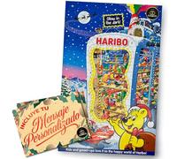 Calendario dell’Avvento HARIBO 2025 · Edizione Brilla al Buio · 24 Bustine di Caramelle Gommose Varie · Con Cartolina Personalizzata Cia&Co · Idea Regalo Dolce per Bambini, Famiglia o Amici