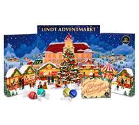 Calendario dell’Avvento LINDT Mercato di Natale 2025 · Formato Libro XXL 304 g · Con Cartolina Personalizzabile Cia&Co · Assortimento di Cioccolatini Lindor e Figure Lindt · Idea Regalo Raffinata