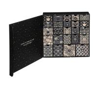 Calendario dell Avvento nero 30x30cm