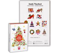 Calendario dell’Avvento puzzle di Natale 12 giorni ispirato ad Andy Warhol