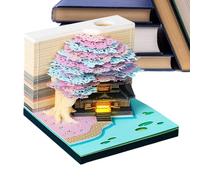 Calendario della nota di memoria 3d 2026 | RIP ANNORE SCULTTURA CALENDARIO NOTE, Pianificatore desktop Creative 2026 Nota Memo Pad per HouseMands Holidays Home Office Anniversaire Du New Year