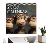 Calendario Della Scimmia 2026 Pianificatore con Scimmia e Spessa