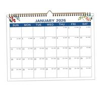 Calendario della scrivania luglio 2025-2026, 11 x 8 18 mesi Calendario murale con blocchi governati e vincolo a due fili per la scuola domestica Officesk luglio 2025-2026