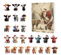 Calendario dell'Avvento 2024, calendario dell'Avvento di Natale 24 giorni - Conto alla rovescia di Natale 24 giorni | Conto alla rovescia di Natale per principianti, famiglia, amici, bambini, ragazzi