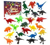 Calendario dell'avvento 2024 Kids Dinosaur 24pcs Toys Calendario di conto alla rovescia di Natale, morbido Avvento natalizio per la festa per bambini, 2024