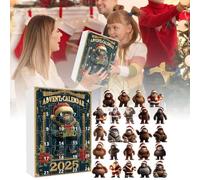 Calendario dell'Avvento 2025,24 Days 2D Acrylic Ornaments with Countdown, Apes l'Avents Calendari 2025 For Tree Window Wall Door Cars View Mirrors Decors