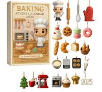 Calendario dell'Avvento 2025, 24 giorni, con ricette natalizie, ispirazione per la cottura al forno, idee per dolci stagionali, unico per panettieri e famiglie